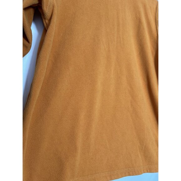 The North Face Boys Medium TKA 100 Fleece Pullover Jacket Orange 1/4 Zip - Picture 8 of 12